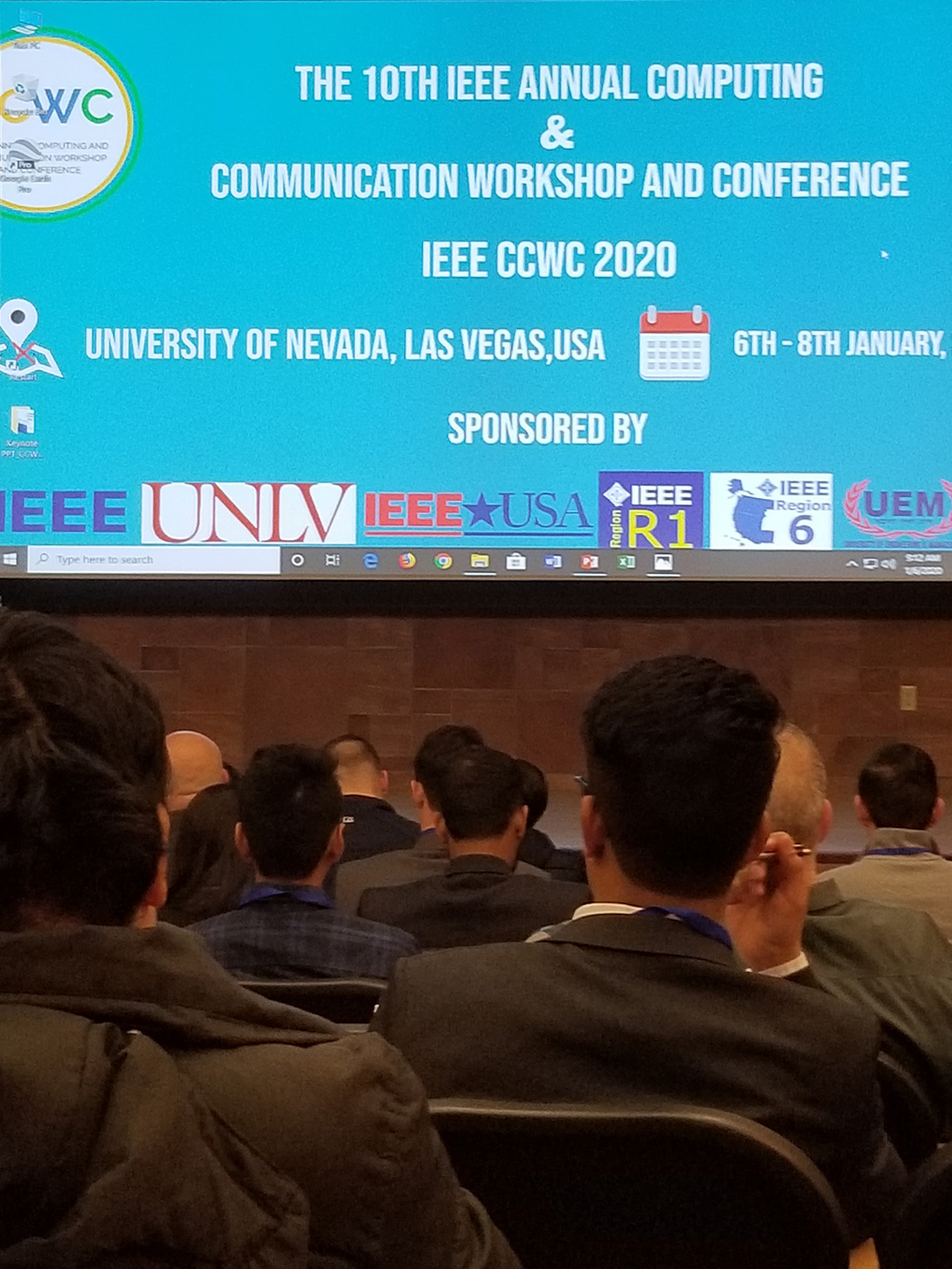 Steve Chan, presenter at the 10th IEEE Annual IEEE Computing and Communication Workshop and Conference (CCWC)