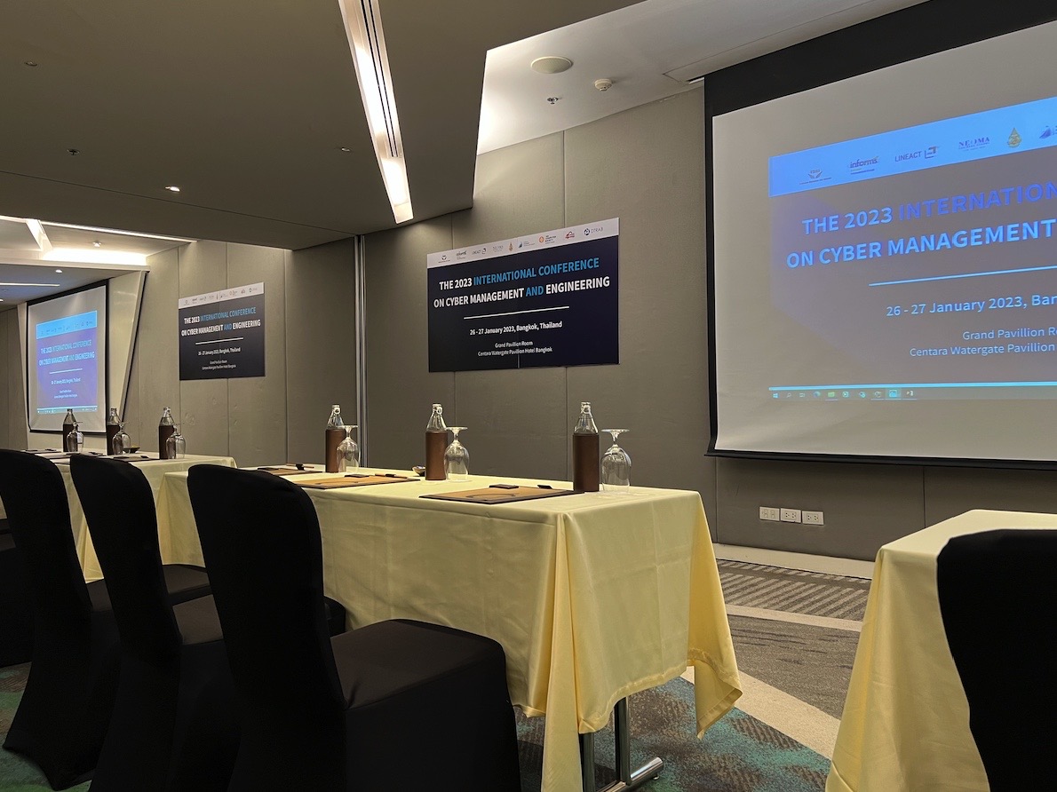 Steve Chan participating at the IEEE International Conference On Cyber Management And Engineering (CyMaEn)